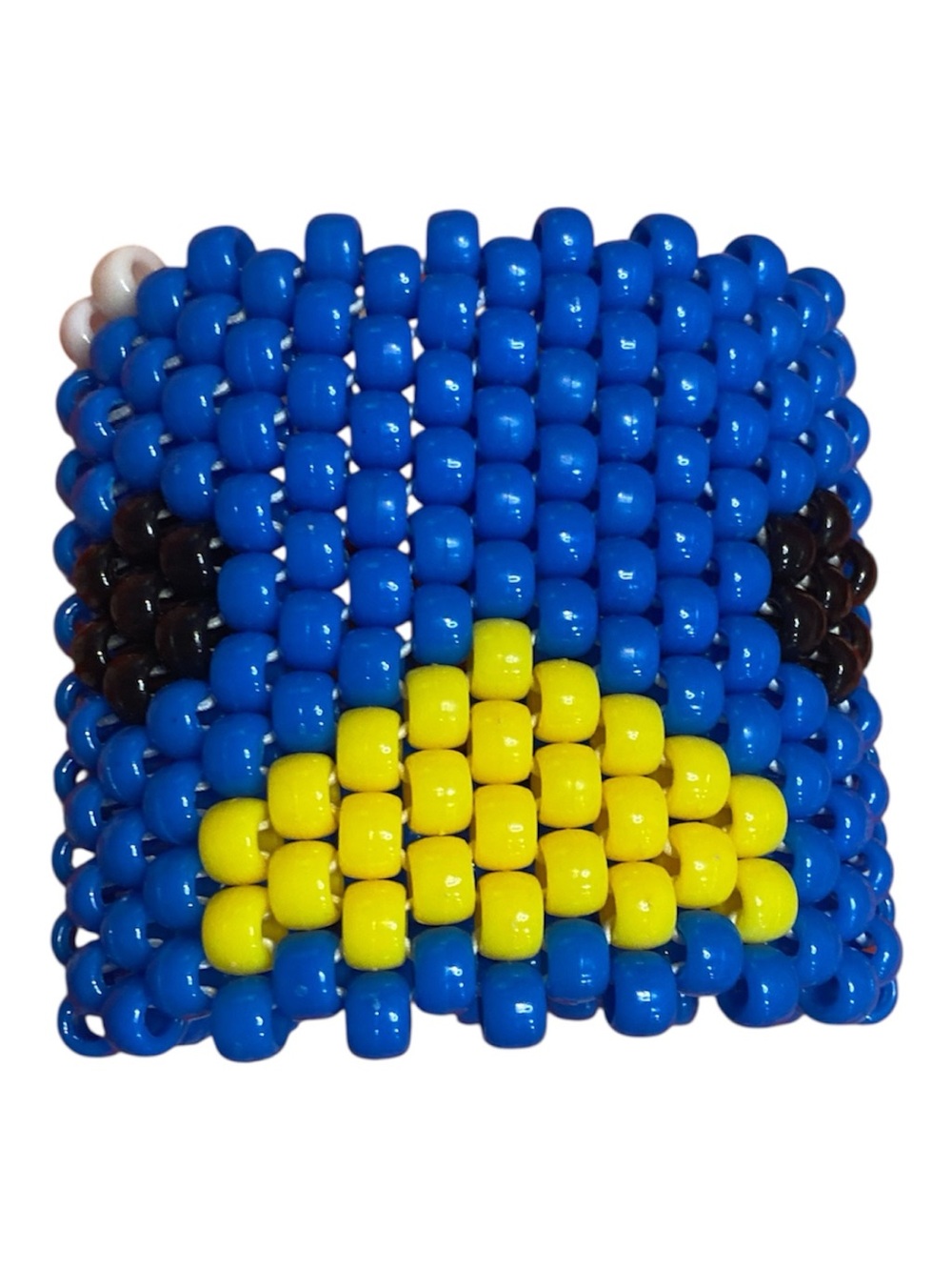 Homemade Tuxedo Sam Beaded Kandi Bracelet